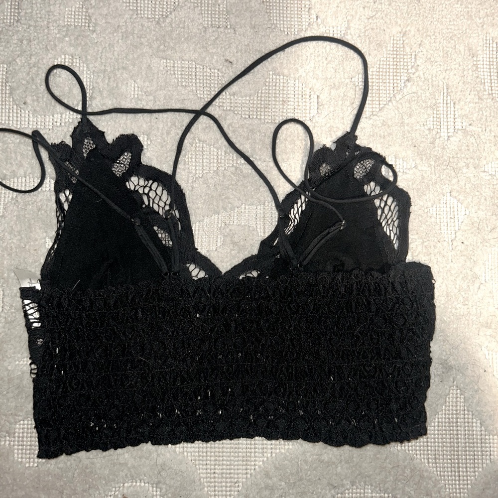 EUC Free People Adella Bralette Black XS